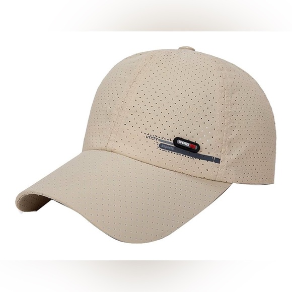 Other - Beige Perforated Utility Sports Aspects Cap